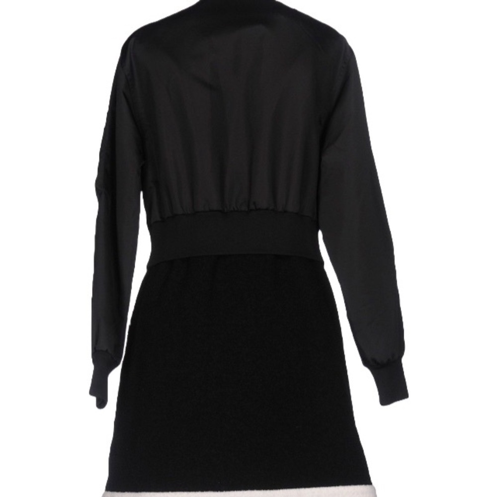 Moschino Couture Black & Cream Mixed-Material Coat - Picture 6 of 11
